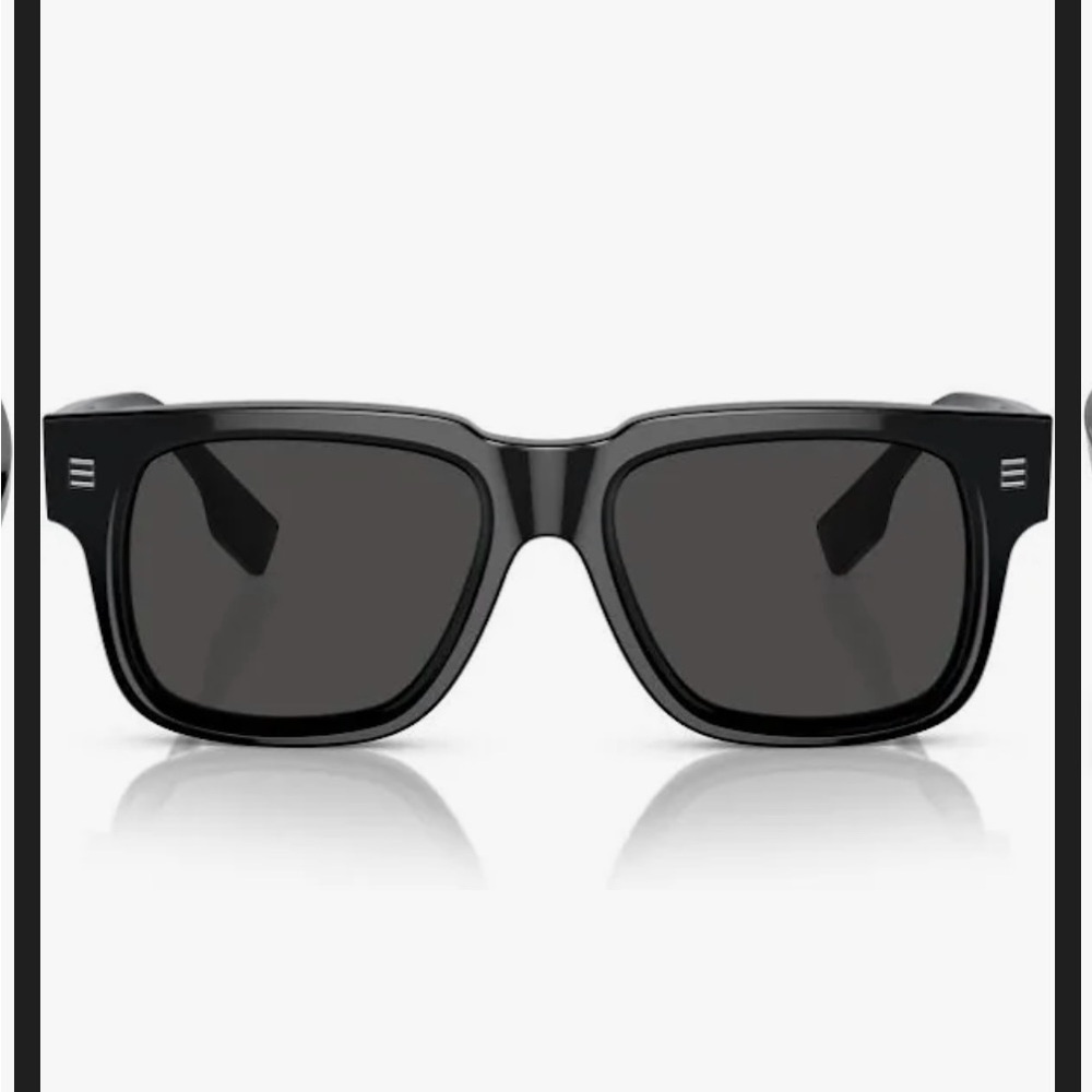 NWT- Burberry Hayden BE4394 Black Sunglasses with Tan Case - Picture 11 of 13